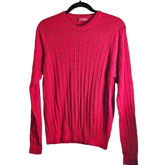 Duck & Hyde Womens Lightweight Crewneck Pullover Sweater Red Size Medium - Picture 1 of 6